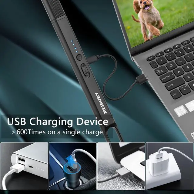 Alt view image 4 of 7 - Lighter Stocking Stuffers for Adults Wife Mom, Electric Candle Lighter for Women Mom Candle Lover Christmas Birthday Present Ideas Gifts, Cool Gadgets for Women Men 2025