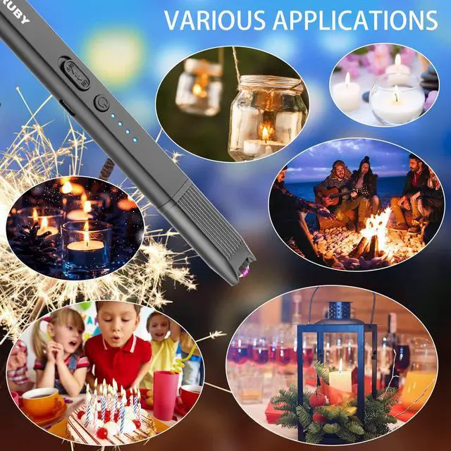 Alt view image 7 of 7 - Lighter Stocking Stuffers for Adults Wife Mom, Electric Candle Lighter for Women Mom Candle Lover Christmas Birthday Present Ideas Gifts, Cool Gadgets for Women Men 2025