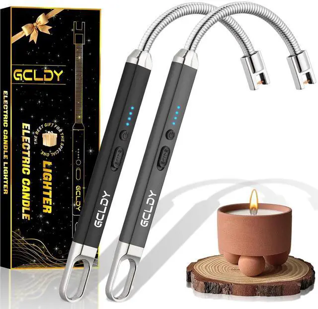 Main image of 2 Pack Electric Candle Lighter, Best Stocking Stuffers 2025 for Women Men Adults, Birthday Gift for Women Wife Mom Sister Nana Men, Rechargeable Lighter for Candle Grill Home Kitchen BBQ Camping