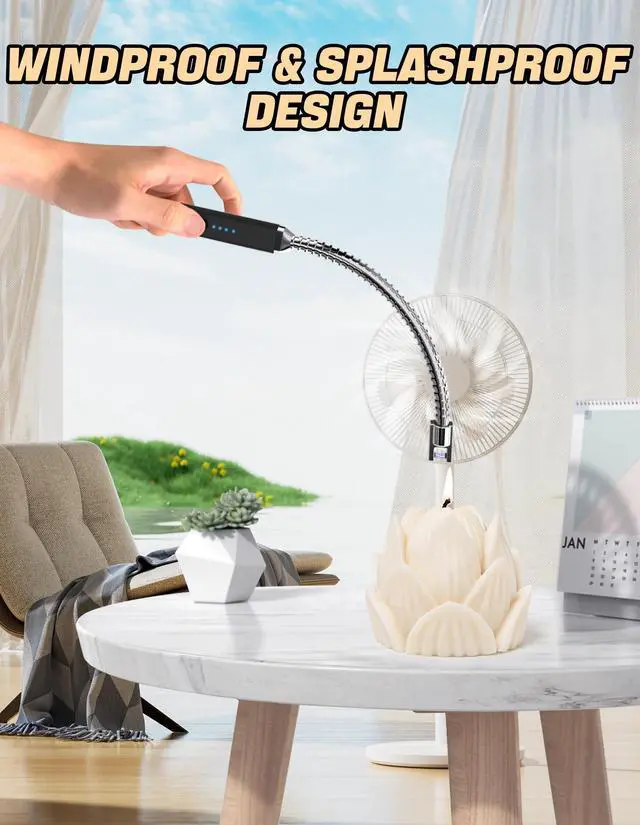 Alt view image 4 of 7 - 2 Pack Electric Candle Lighter, Best Stocking Stuffers 2025 for Women Men Adults, Birthday Gift for Women Wife Mom Sister Nana Men, Rechargeable Lighter for Candle Grill Home Kitchen BBQ Camping