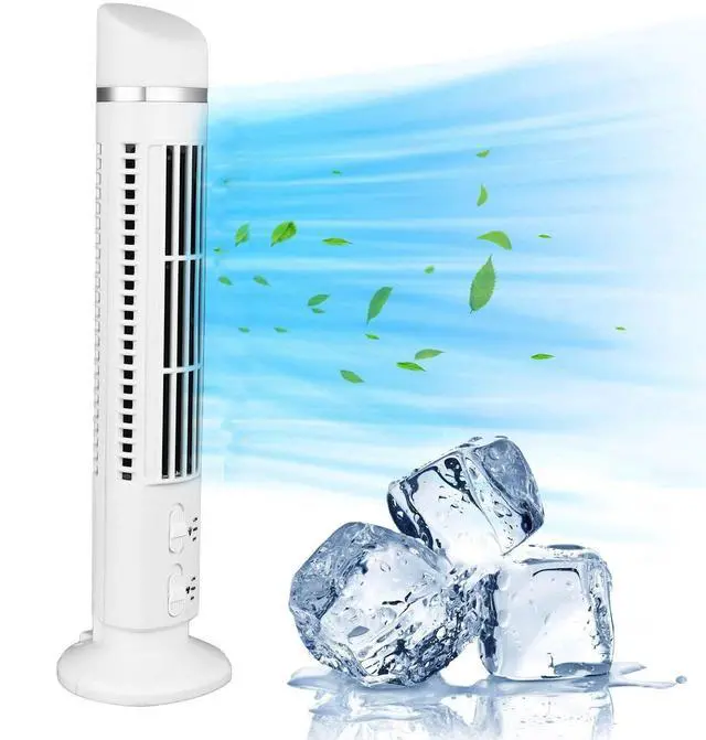 Main image of Bladeless Tower Fan, 90 Degree Oscillation, Mini Vertical Fan with Light, Cooler and Conditioning for Room (White)