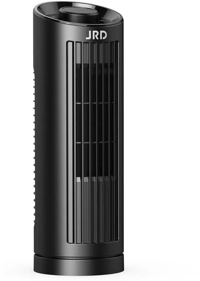 Main image of 13" Tower Fan for Bedroom, 23ft/s Bladeless Desk Fan with 3 Speeds, 80 Degree Oscillating, Quiet Operation, Compact & Portable Table Fan for Bedroom Home Office Desktop