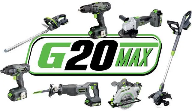 Alt view image 5 of 7 - G20MAX 20V Cordless Drill with Battery and Charger 2-Speed 3/8" Single Sleeve Keyless Chuck, 300 in-lb Torque, 20+1 Clutch Settings (GLCD2038B)