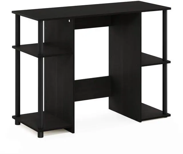 Alt view image 7 of 7 - JAYA Desk, 38.4" Wide Gaming Desk, Computer Study Desk, Office Desk with Side Shelves, Open Storage, for Home Office, Bedroom, Dorm, Study Room, Espresso
