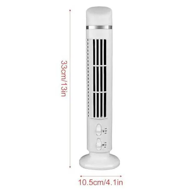 Alt view image 6 of 7 - Tower Fan for Bedroom, 90 Degree Oscillating Desktop Tower Cooling Fan, Quiet Standing Fan Portable USB Desk Fan with Light, Electric Fan for Home Bedroom Office