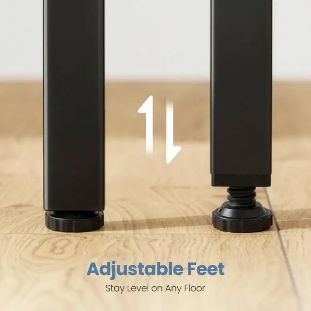 Alt view image 5 of 7 - L Shaped Desk 39 Inch Computer Desk Gaming Furniture Corner Desks Home Office PC Table with Reversible Storage Shelves for Writing Working Study Bedroom Dorm, Modern Black