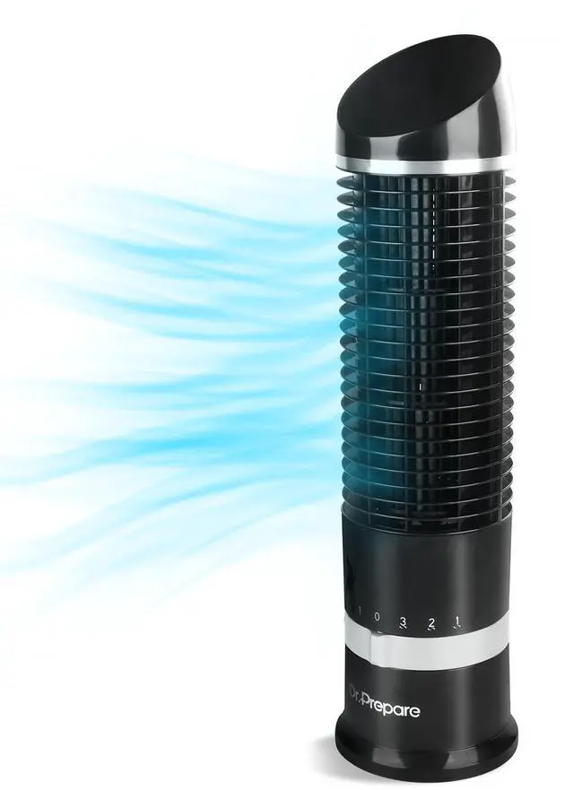 Main image of Oscillating Tower Fan, Desk Table Fan with 3 Speeds, Quiet Cooling, 60° Oscillation, 16 Inch Personal Small Bladeless for Bedroom Home Office Desktop