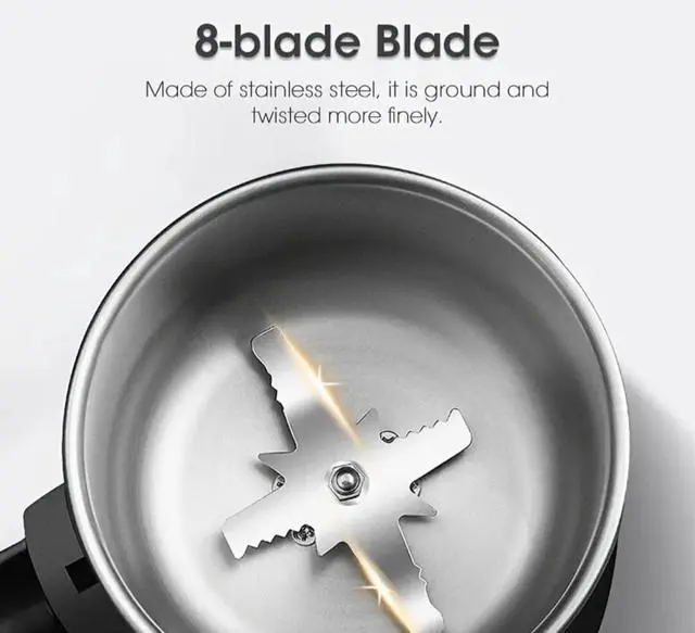 Alt view image 2 of 4 - spice grinder electricElectric Coffee and Spice Grinder, Multi-Function Pulverizer, Stainless Steel, 10.5 x 10.5 x 17.5 cm