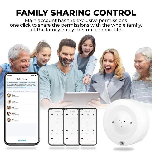 Alt view image 7 of 7 - WiFi Water Leak Detector No Hub Required, Easy Installation Smart Sensor for Home, Basement, Kitchen, Bathroom Moisture Sensor, Wireless, IP55 80dB Alarm Flood Sensors