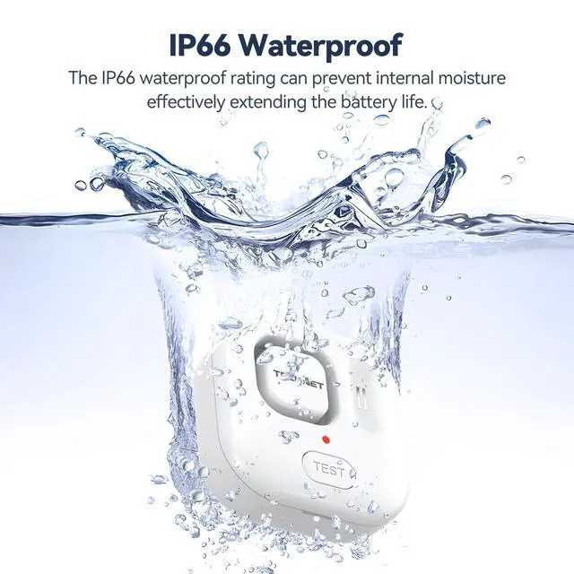 Alt view image 4 of 7 - Water Leak Detectors for Home, 120dB Water Sensor Alarm Leak Detector, IP66 Waterproof, Water Leak Detectors for Bathroom, Sink, Laundry, Window, Basements, Kitchens(3 Pack, Battery Included)