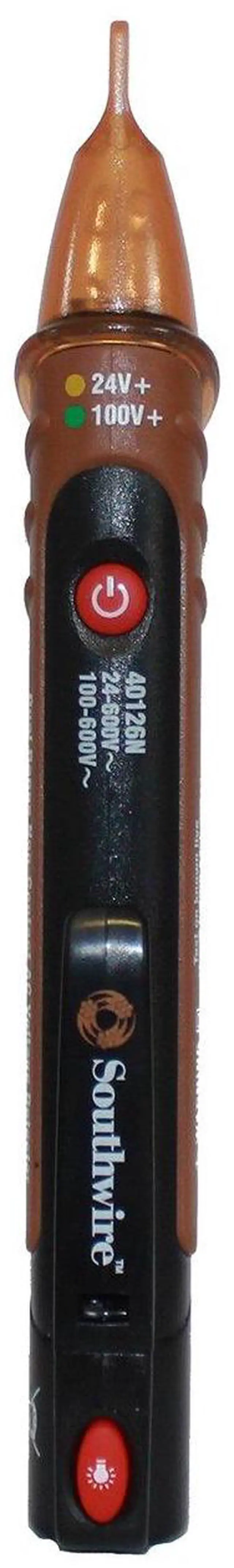 Main image of 40126N NCV Non-Contact Voltage Dual Range Pen Type Detector with Flashlight; 24-600V AC