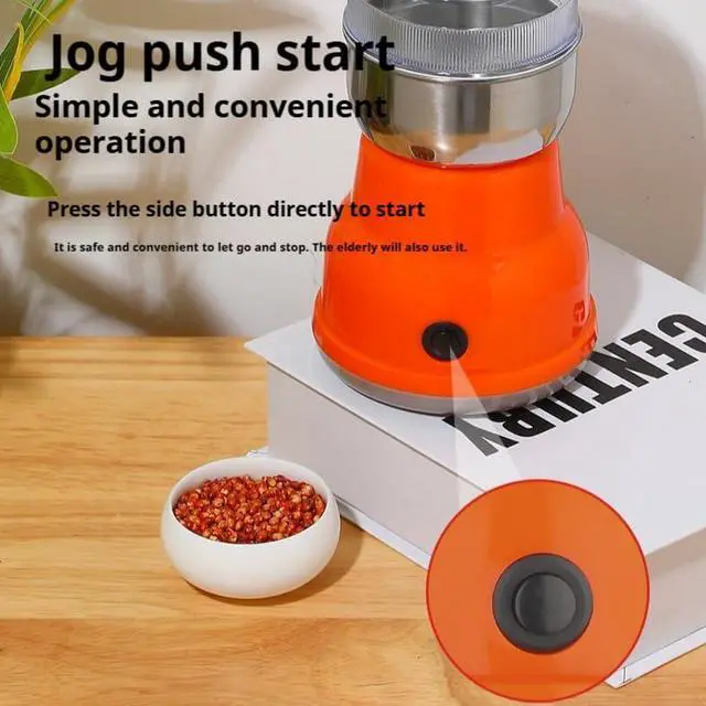 Alt view image 5 of 7 - Kitchen Grinder | 500W Electric Mill | Grinds Spices, Nuts, Grains, Coffee | 1 Stainless Steel Blade | Wet & Dry Use