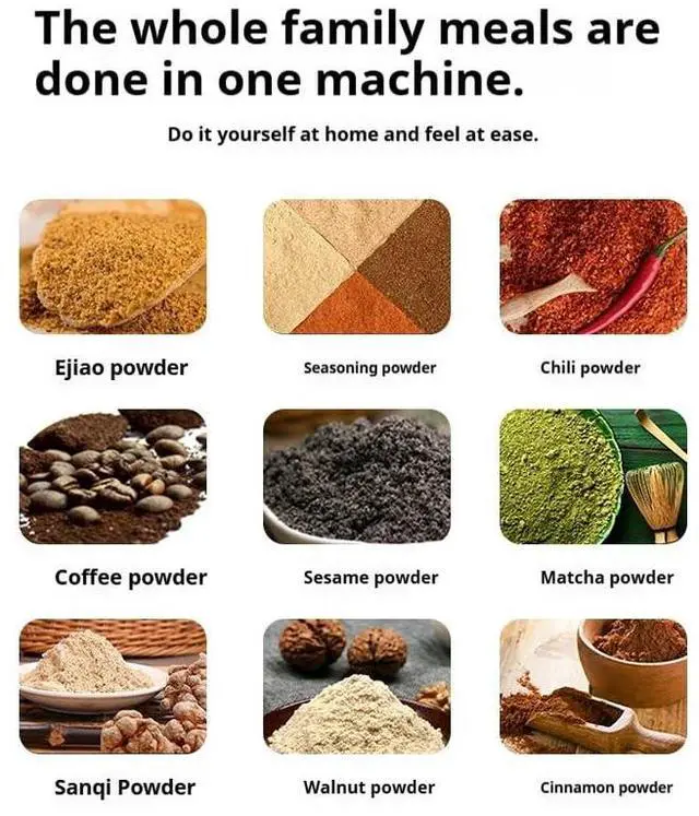 Alt view image 6 of 7 - Kitchen Grinder | 500W Electric Mill | Grinds Spices, Nuts, Grains, Coffee | 1 Stainless Steel Blade | Wet & Dry Use