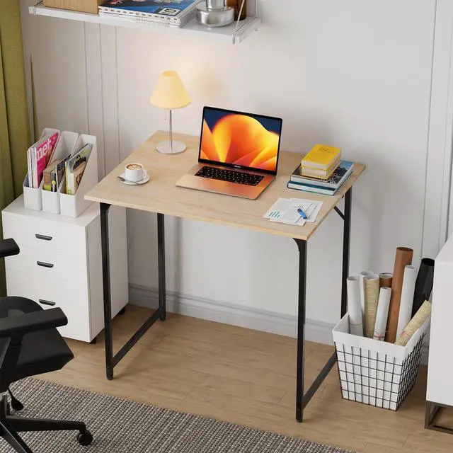 Alt view image 2 of 7 - 32 inches Office Small Computer Desk/Home Office Desk/Study Student Writing Desk/Modern Simple Style Desk,Nature