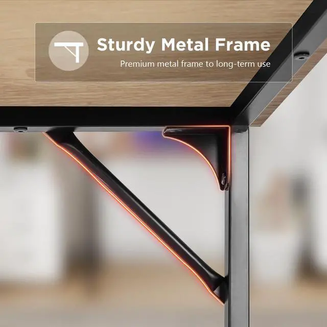 Alt view image 6 of 7 - 32 inches Office Small Computer Desk/Home Office Desk/Study Student Writing Desk/Modern Simple Style Desk,Nature