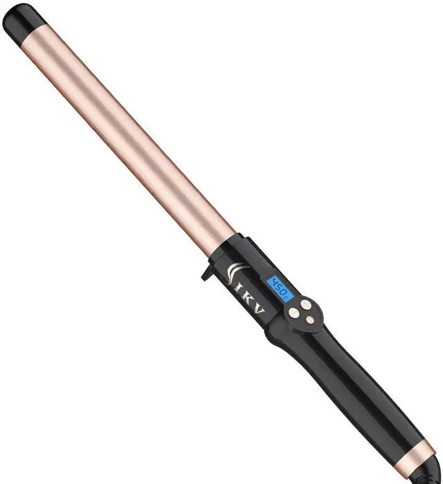 Main image of 1 Inch Curling Wand Long Barrel, Dual Voltage Hair Curling Iron Wand Ceramic for Long Hair,10 Adjustable Temp