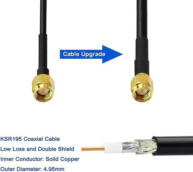 Alt view image 2 of 6 - 4g LTE Long Range Cellular Trail Camera Antenna Wall Mount - Compatible with Spypoint Link Micro Flex Covert Spartan Stealth Muddy Wildlife Hunting Cam Outdoor Mobile Security Camera