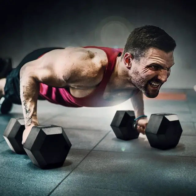 Alt view image 7 of 7 - Hex Dumbbell Rubber Grip - Heavy Weight Dumbbell - 10lbs