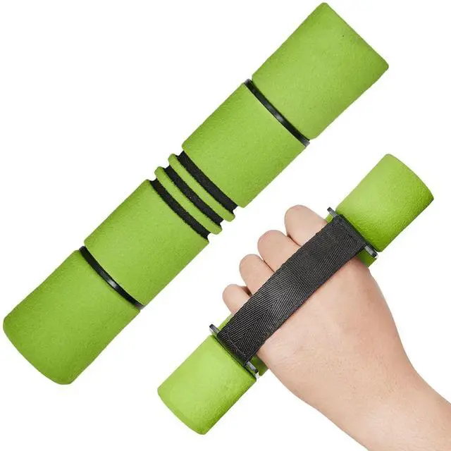 Main image of 3lbs Dumbbell Hand Weights for Walking/Travel Weights for Exercising with Adjustable Straps, Foam Cover, Color Coded Weight Options