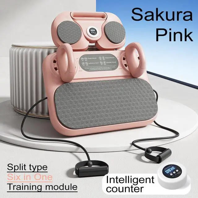 Alt view image 2 of 7 - Upgraded Pilates Reformer, Pilates Board Equipment Home Pilates Machine Kit with Timer / Ab Workout Equipment / Multifunctional Push-Up Board / Resistance Bands / Balance Board for Women Home Workout