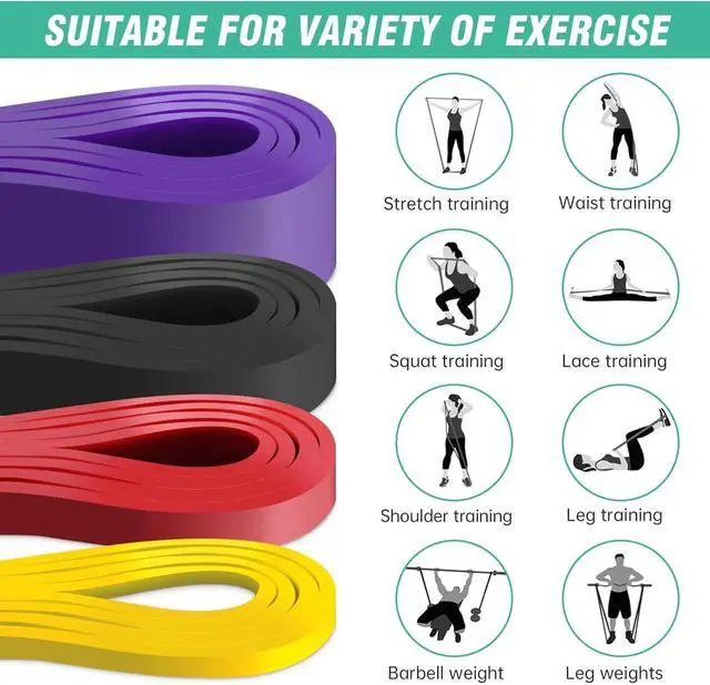 Alt view image 6 of 7 - Resistance Band, Pull Up Bands, Pull Up Assistance Bands, Workout Bands, Exercise Bands, Resistance Bands Set for Legs, Working Out, Muscle Training, Physical Therapy, Shape Body, Men and Women1