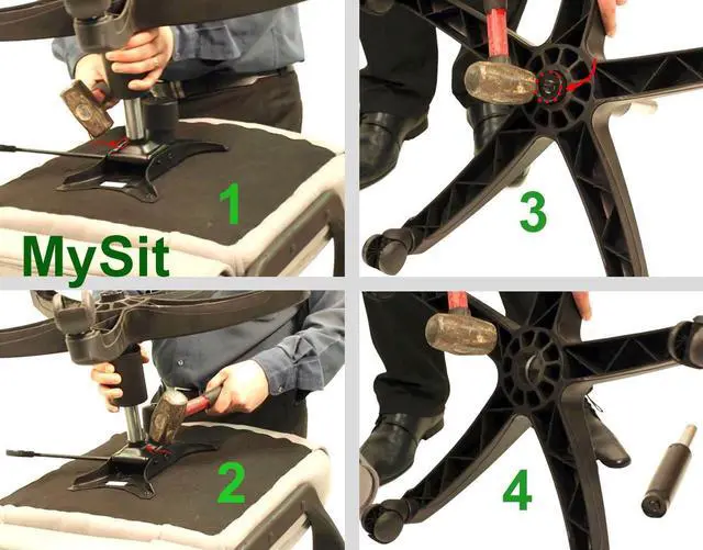 Alt view image 7 of 7 - MySit 5.5" Office Chair Gas Lift Cylinder Replacement Parts, Heavy Duty 450lbs Long Stroke Hydraulic Pneumatic Shock Piston Universal Size Fits Most Executive Chairs, Gaming Chair, Class 4