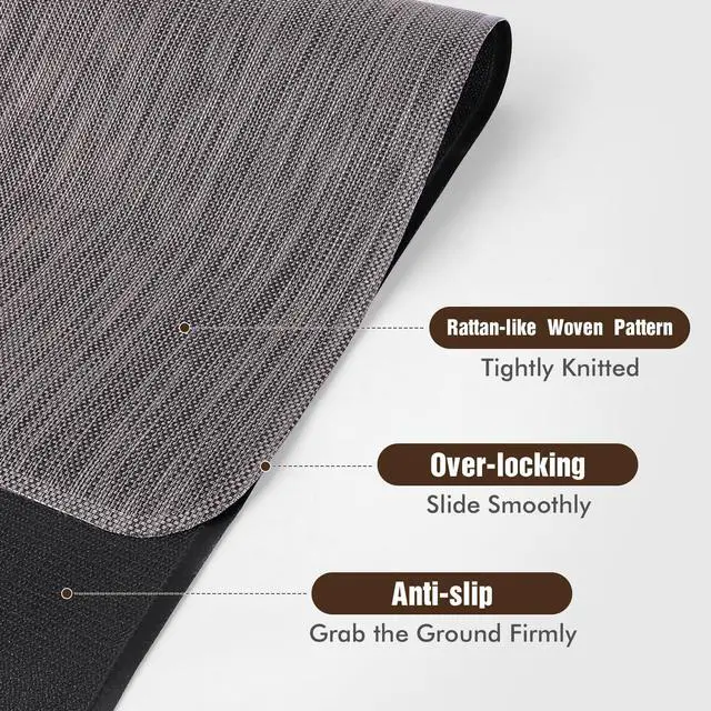 Alt view image 3 of 7 - Office Chair Mat for Hardwood Floors, Anti-Slip PVC, 36 x 48 Inch