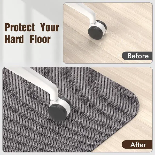 Alt view image 6 of 7 - Office Chair Mat for Hardwood Floors, Anti-Slip PVC, 36 x 48 Inch