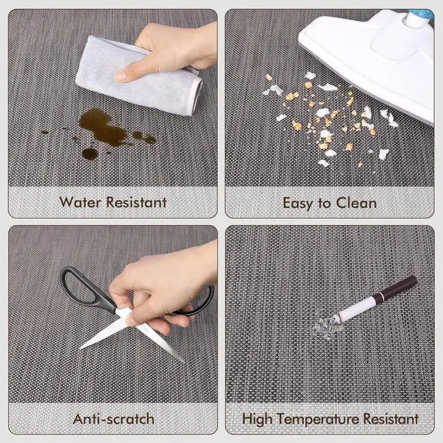 Alt view image 4 of 7 - Office Chair Mat for Hardwood Floors, Anti-Slip PVC, 36 x 48 Inch