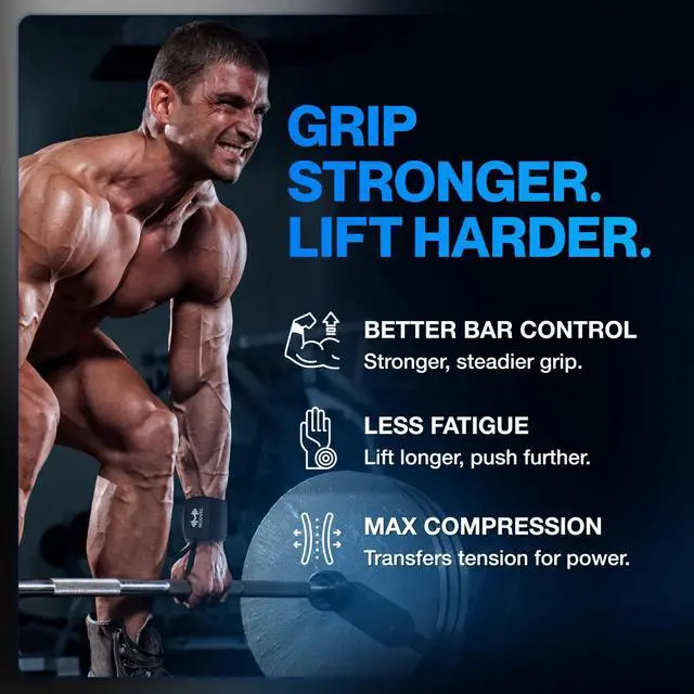 Alt view image 4 of 7 - Adjustable Wrist Wraps for Gym & Lifting Thick, Breathable Support Straps for Wrist Stability, Comfort & Grip Ideal for Weight Training, CrossFit & Gym Workouts Black (2-Pack)