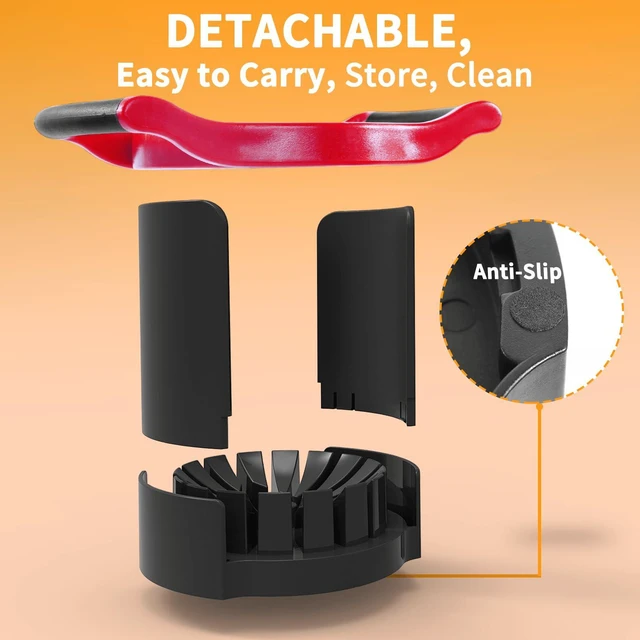 Alt view image 6 of 7 - Cut 16 Thin Slices All the Way Through, HEAVY - DUTY Stainless Steel Apple Corer & Slicer for Fruits & Vegetables - Dishwasher Safe