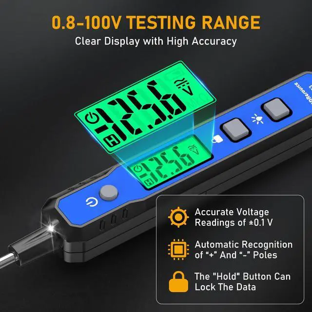 Alt view image 4 of 7 - Auto Test Light, 0.8-100V DC Voltage Power Circuit Probe Tester