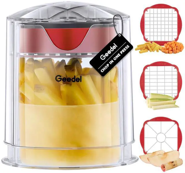 Main image of French Fry Cutter, Potato Cutter, Apple Slicer and Corer, 3 Blades