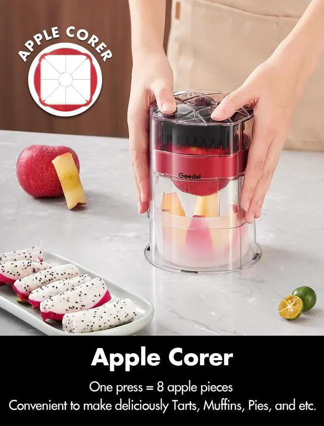 Alt view image 3 of 7 - French Fry Cutter, Potato Cutter, Apple Slicer and Corer, 3 Blades