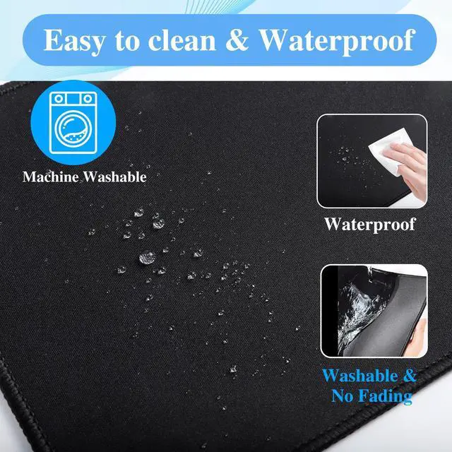 Alt view image 5 of 7 - 20 Pack Mouse Pad with Stitched Edge,2mm Black Mouse Pads,Mousepads with Non Slip Rubber Base,Premium-Textured & Waterproof Mousepad for Computers Laptop Office Home,8.7x7.1In