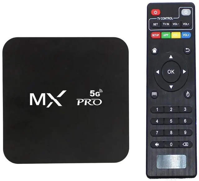 Main image of MX Pro 5G Smart 4K Ultra HD Media Player WiFi 6 Bt Remote Control 16GB USB Home Media Player