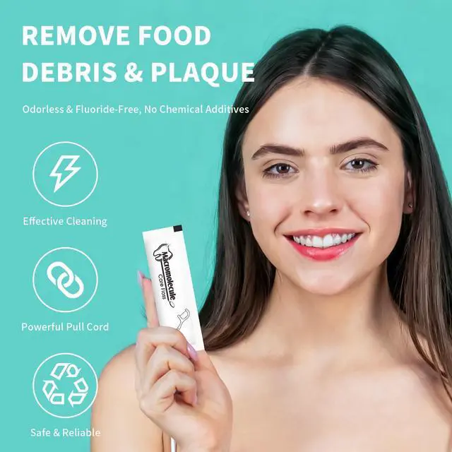Alt view image 4 of 7 - 500 Count Individually Wrapped Floss Picks - Floss Singles Bag,Dental Flossers Bulk - Oral Care in Travel,Restaurants,Car,Hotel and Office