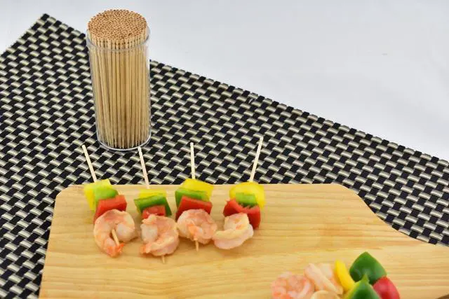Alt view image 2 of 3 - Premium 4" Kokeshi Toothpicks Skewers 500ct (2 Packs of 250) Extra long toothpicks for appetizers GM1034