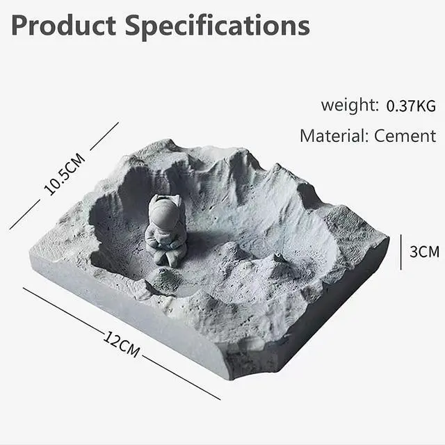 Alt view image 2 of 6 - Cool Ashtray, Home Decor, Moon Space Elements, Portable Modern Ashtray Cigar Ashtray Outdoor Indoor Desktop Smoking Ashtray Home Office Fashion Decor Gifts For Men And Women