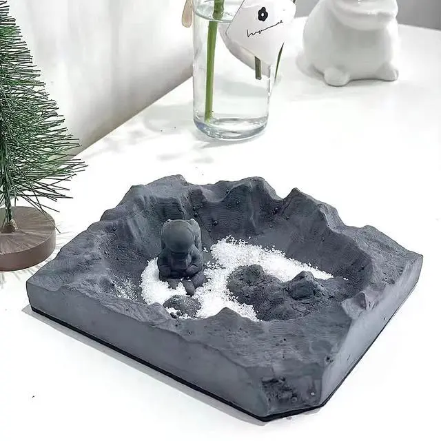 Alt view image 4 of 6 - Cool Ashtray, Home Decor, Moon Space Elements, Portable Modern Ashtray Cigar Ashtray Outdoor Indoor Desktop Smoking Ashtray Home Office Fashion Decor Gifts For Men And Women