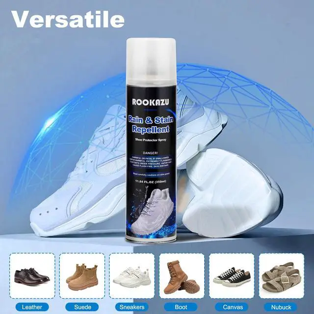 Alt view image 6 of 7 - Shoe Protector Spray, 11.84 Fl Oz, Rain and Stain Waterproof for Leather, Suede, Sneakers, Boots
