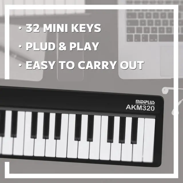 Alt view image 4 of 6 - AKM320 Midi Keyboard Controller