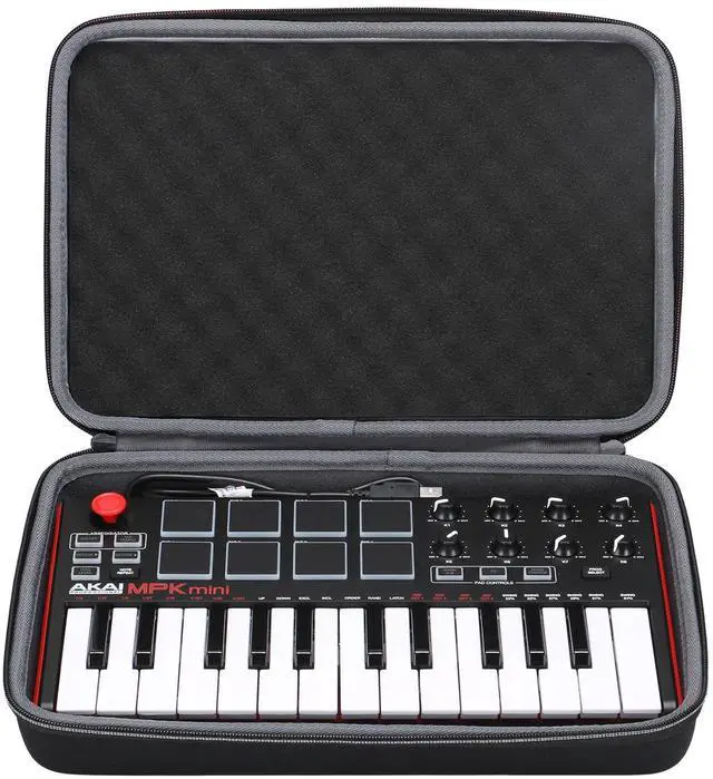 Main image of Hard Protective Case for Akai Professional MPK Mini MKII & MK3 & MPK Mini Play | 25-Key Ultra-Portable USB MIDI Drum Pad & Keyboard Controller