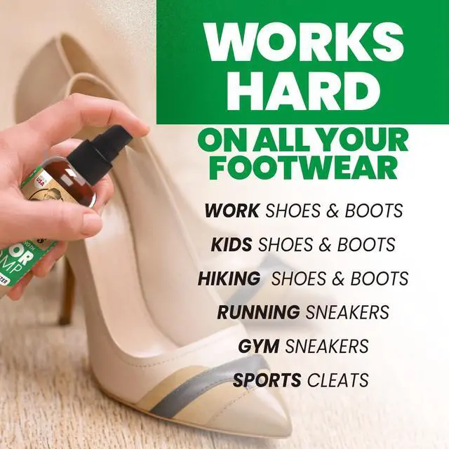 Alt view image 4 of 7 - Shoe Deodorizer Spray - Proven & Powerful Enzyme Formula Spray for Shoe Odor Elimination in All Footwear (Mountain Fresh)