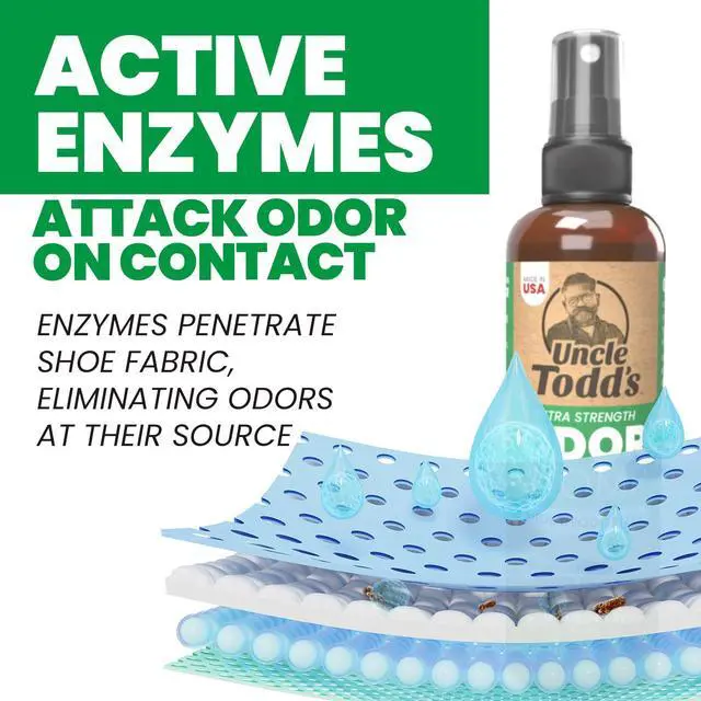 Alt view image 6 of 7 - Shoe Deodorizer Spray - Proven & Powerful Enzyme Formula Spray for Shoe Odor Elimination in All Footwear (Mountain Fresh)
