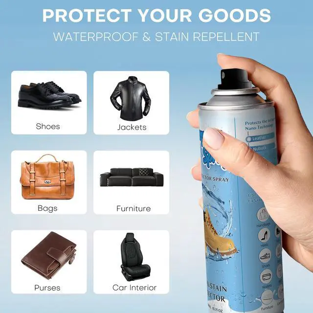 Alt view image 2 of 7 - Shoe Protector Spray, Fabric Water Shield, Rain & Stain Waterproof Protection for Pillows, Couches, Fabric Furniture, Shoes, Purses and More, Long Lasting Protection-300ML