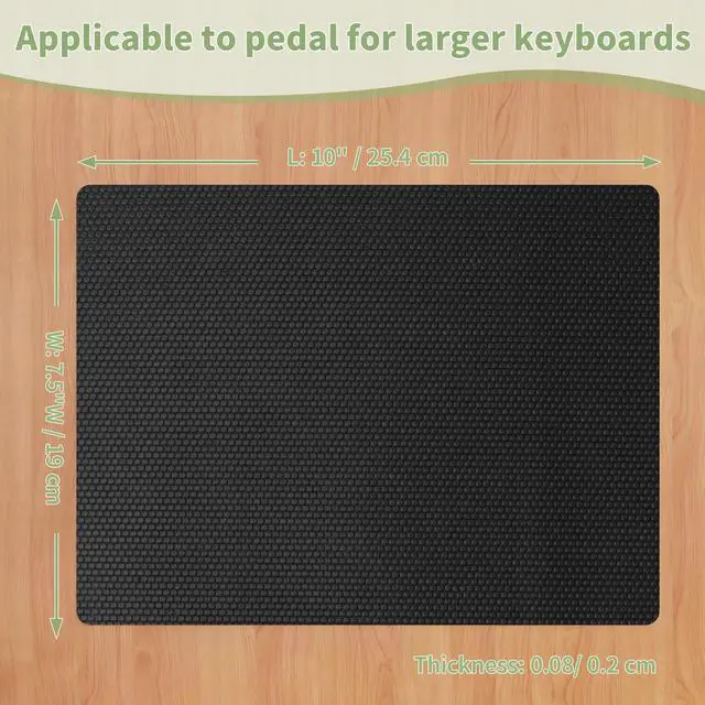 Alt view image 6 of 6 - Non-Slip Piano Sustain Pedal Mat 10" x 7.5" Premium Keyboard Sustain Foot Pedal Support Pad for Enhanced Stability, Carpet & Hardwood Floor Protection (Black, 1 PC)