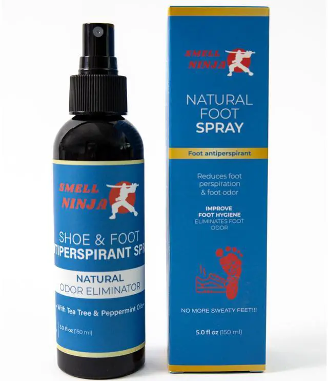 Main image of Natural Shoe Deodorizer & Foot Odor Elimination Spray - Shoe Spray for Smelly Shoes - Extra Strength - Eucalyptus Lemongrass. Use for Homes, Cars, Shoes, Sweaty Feet, Carpet, and Sports Equipment.