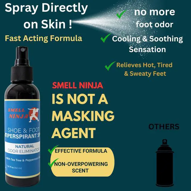 Alt view image 4 of 7 - Natural Shoe Deodorizer & Foot Odor Elimination Spray - Shoe Spray for Smelly Shoes - Extra Strength - Eucalyptus Lemongrass. Use for Homes, Cars, Shoes, Sweaty Feet, Carpet, and Sports Equipment.