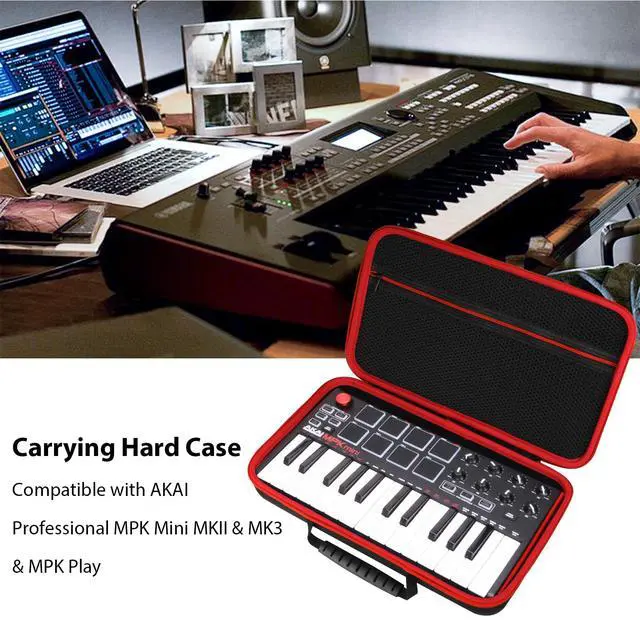 Alt view image 7 of 7 - Carrying & Protective Case for Akai Professional MPK Mini MK3 & MKII | MPK Mini Play -25 Key USB MIDI Keyboard Controller (Case Only)